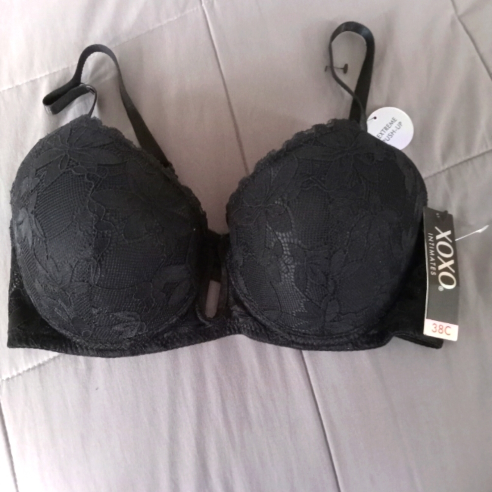 Black Lace Bra